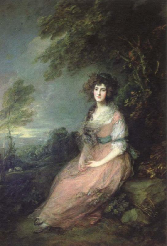 Thomas Gainsborough mrs.richard brinsley sheridan France oil painting art
